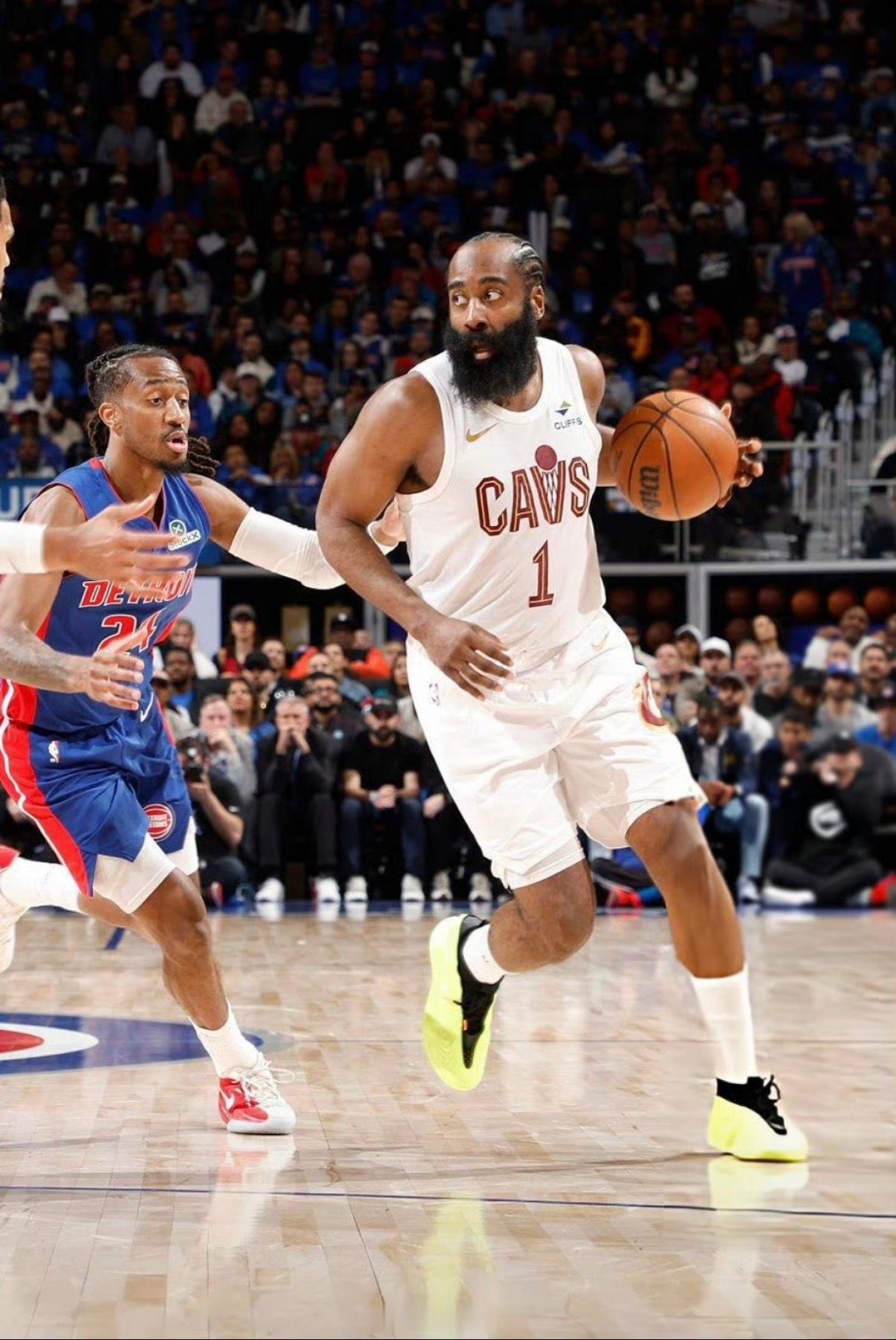 哈登30+8+6+3帽创历史，骑士加时拿下天王山夺赛点骑士3比2活塞NBA季后赛