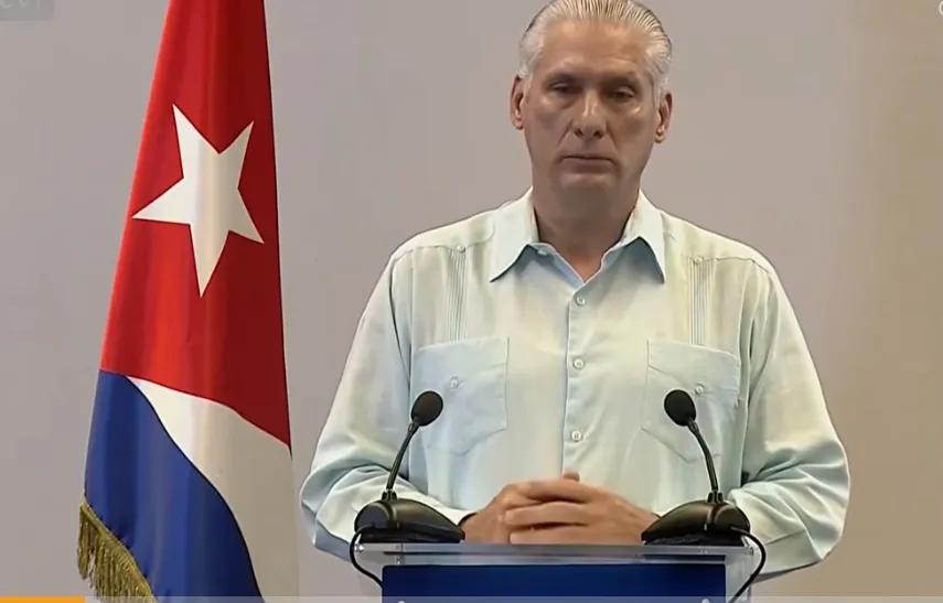 古巴总统迪亚斯-卡内尔向全国发表讲话：“古巴政府最近与美国政府代表举行了会谈，寻