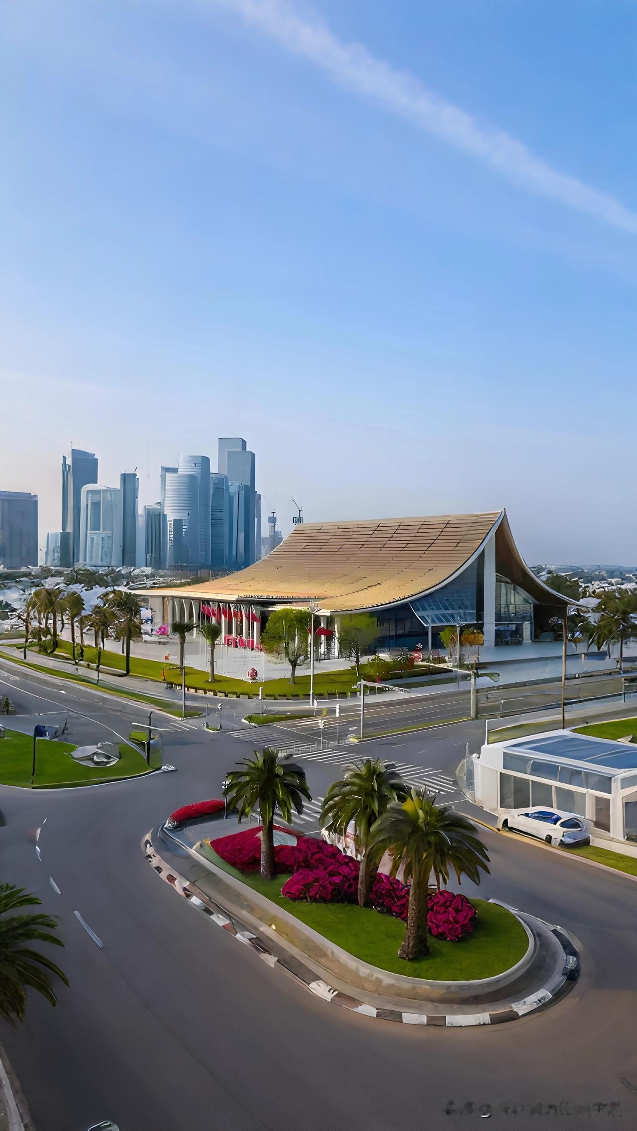 美丽的深圳现代化建筑和绿化景观。城市风景绿化