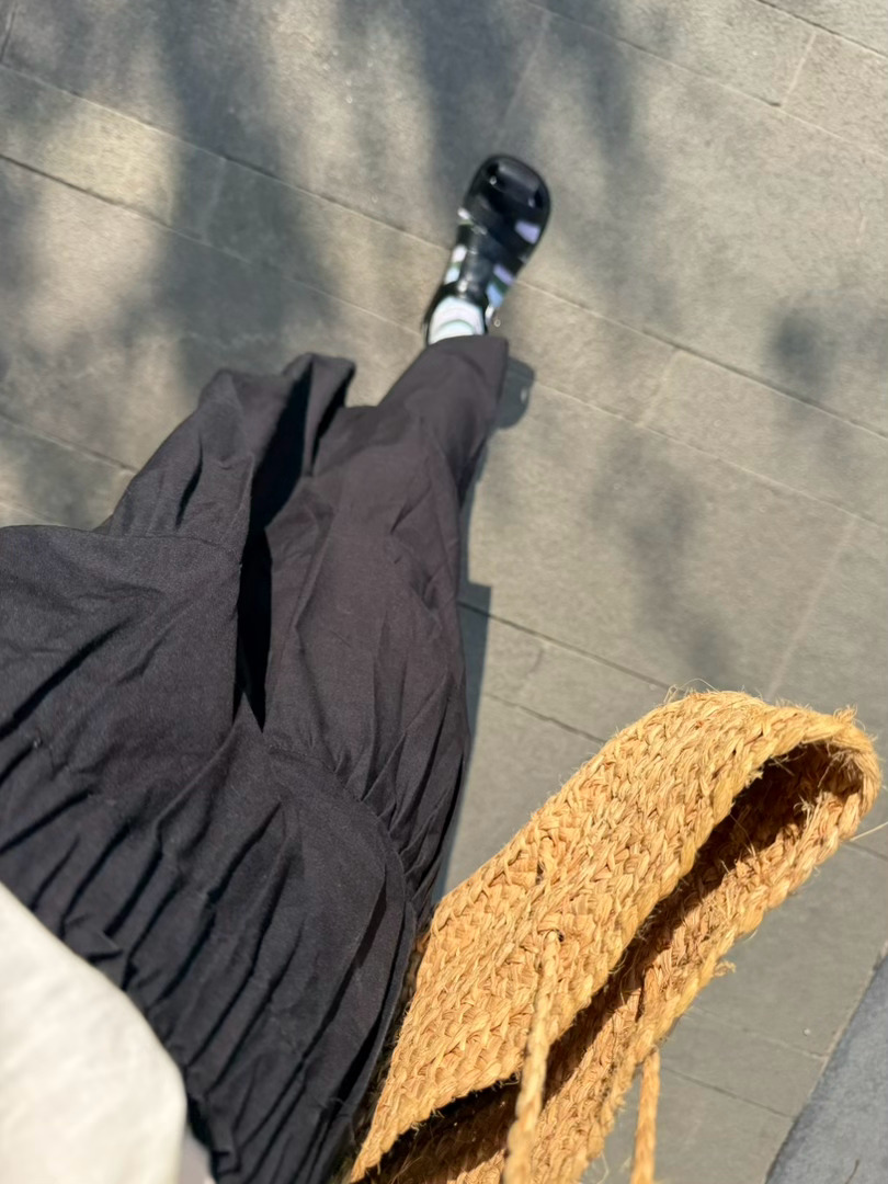 上班ootdjnby江南不衣至少25年以上的裙子如今穿来以后很飘逸以前的江南布衣