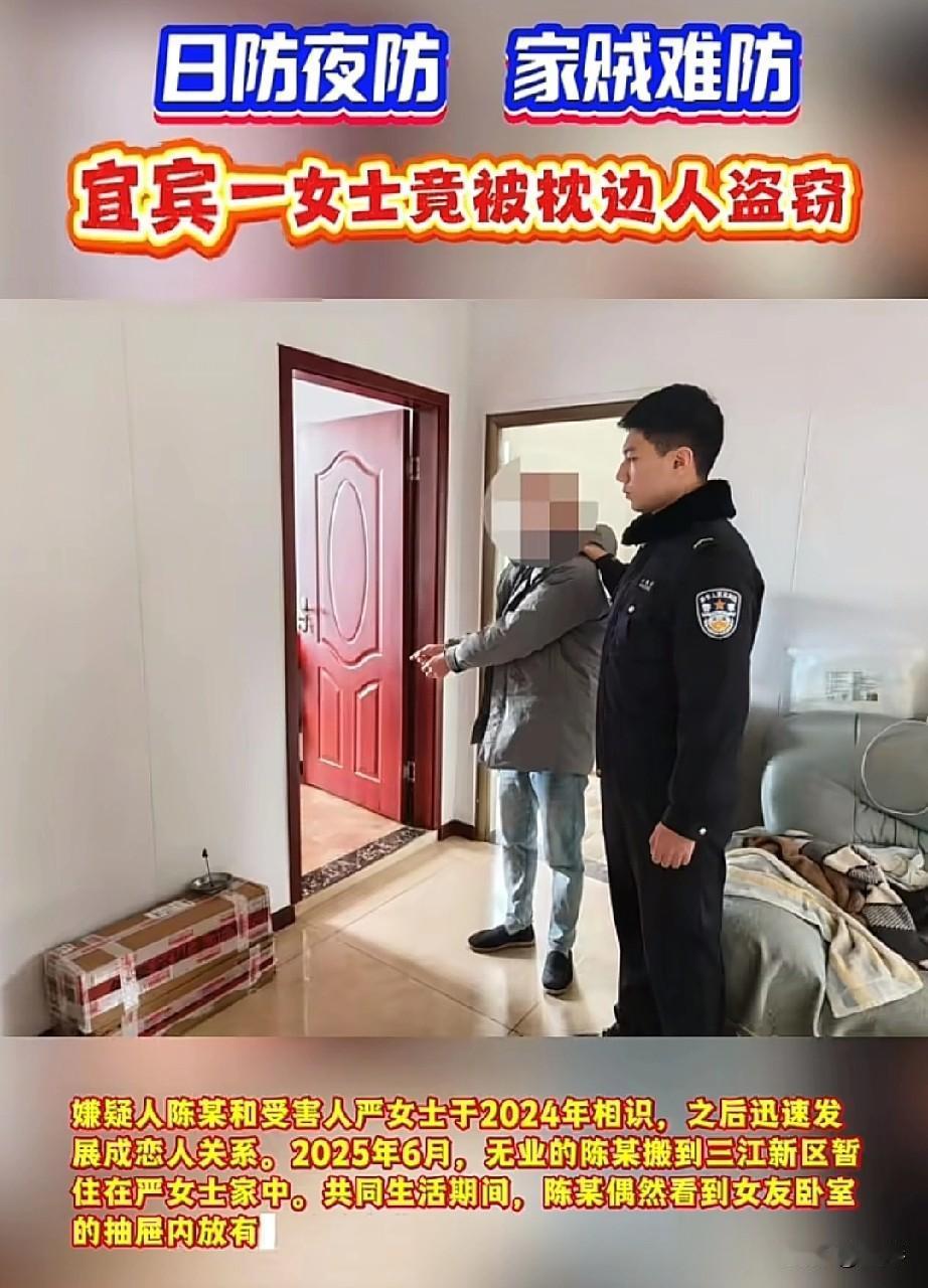 日防夜防，家贼难防，宜宾的严女士做梦也没想到枕边人竟是个偷金大盗！

 
宜宾这