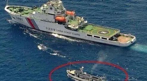 一艘美国探测船擅自闯入我国海域，并进行地形测绘，我国海警多次劝告无效后，一名渔民