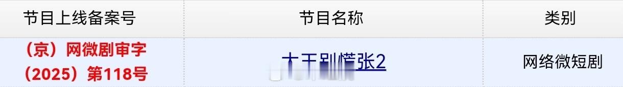 徐振轩《大王别慌张2》今日过审下证