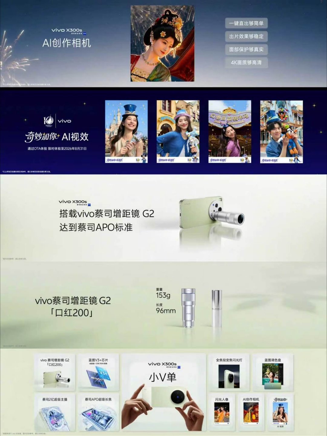 vivo X300s超能小V单影像：实力硬件｜蔡司2亿超级主摄（1/1.4英寸H