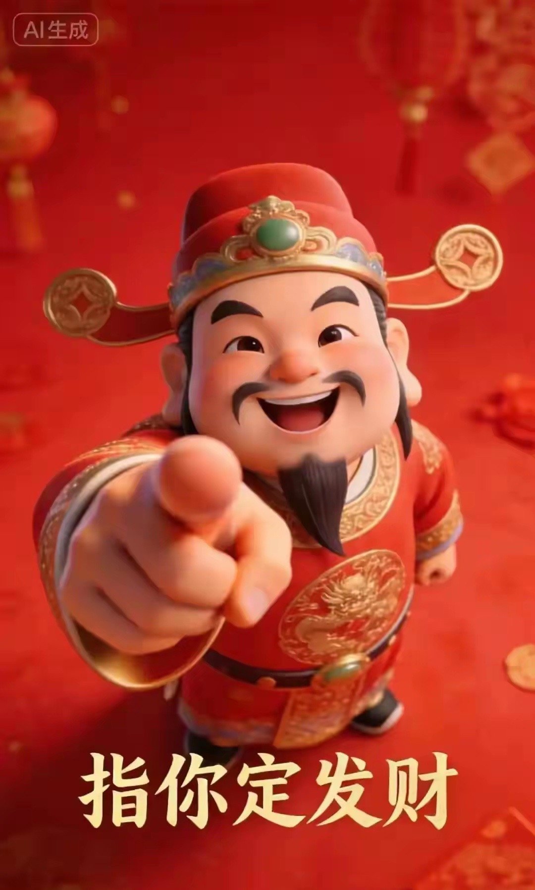 今天指你定发财全偶！ 