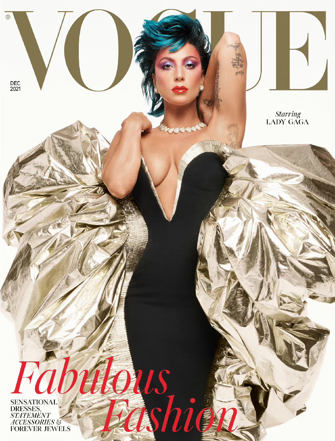 同时登上英意Vogue，同时登上美英ELLE，Lady Gaga 上顶级大刊的待