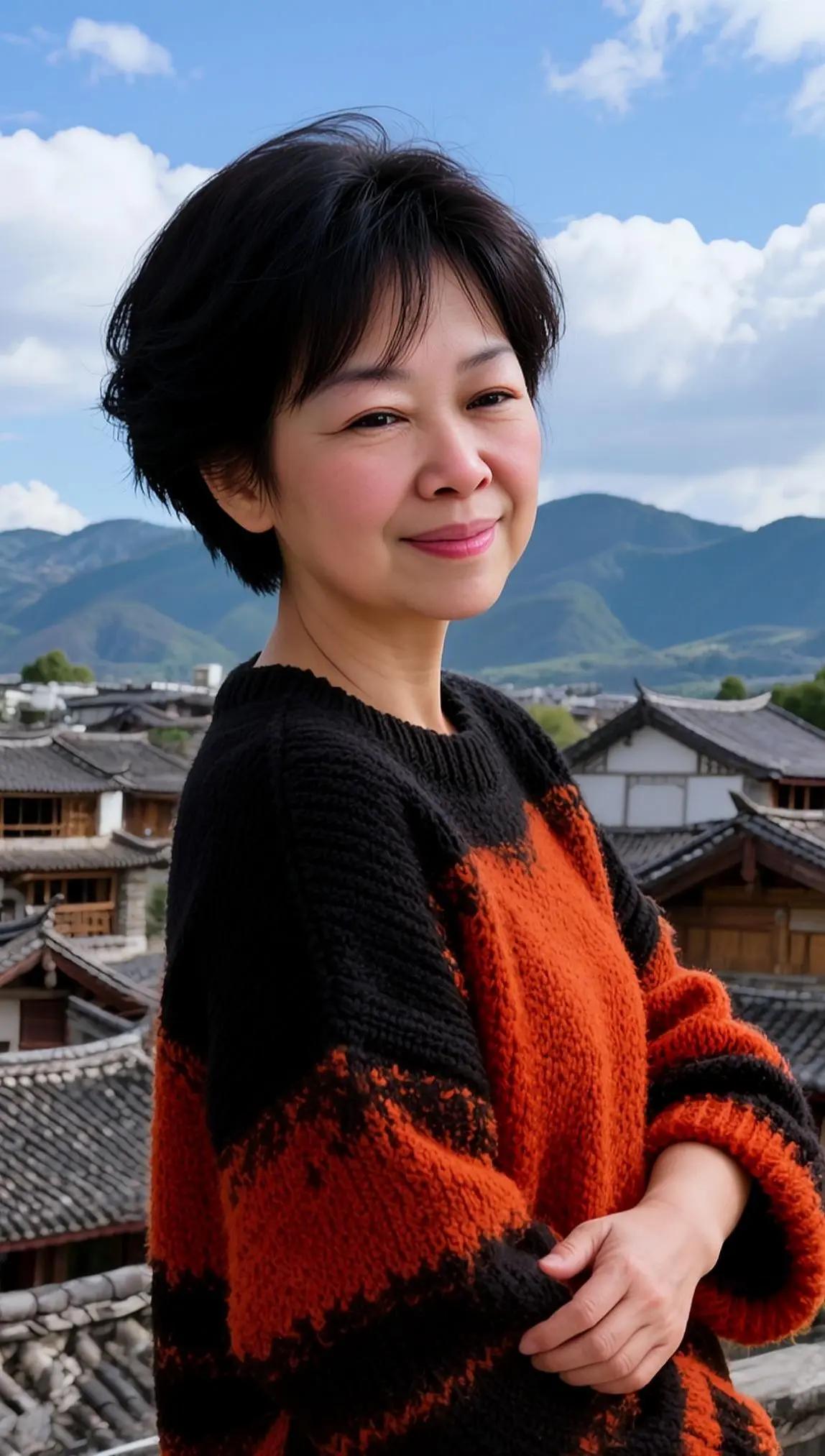 AI山景生活照 ai创作 穿搭穿搭