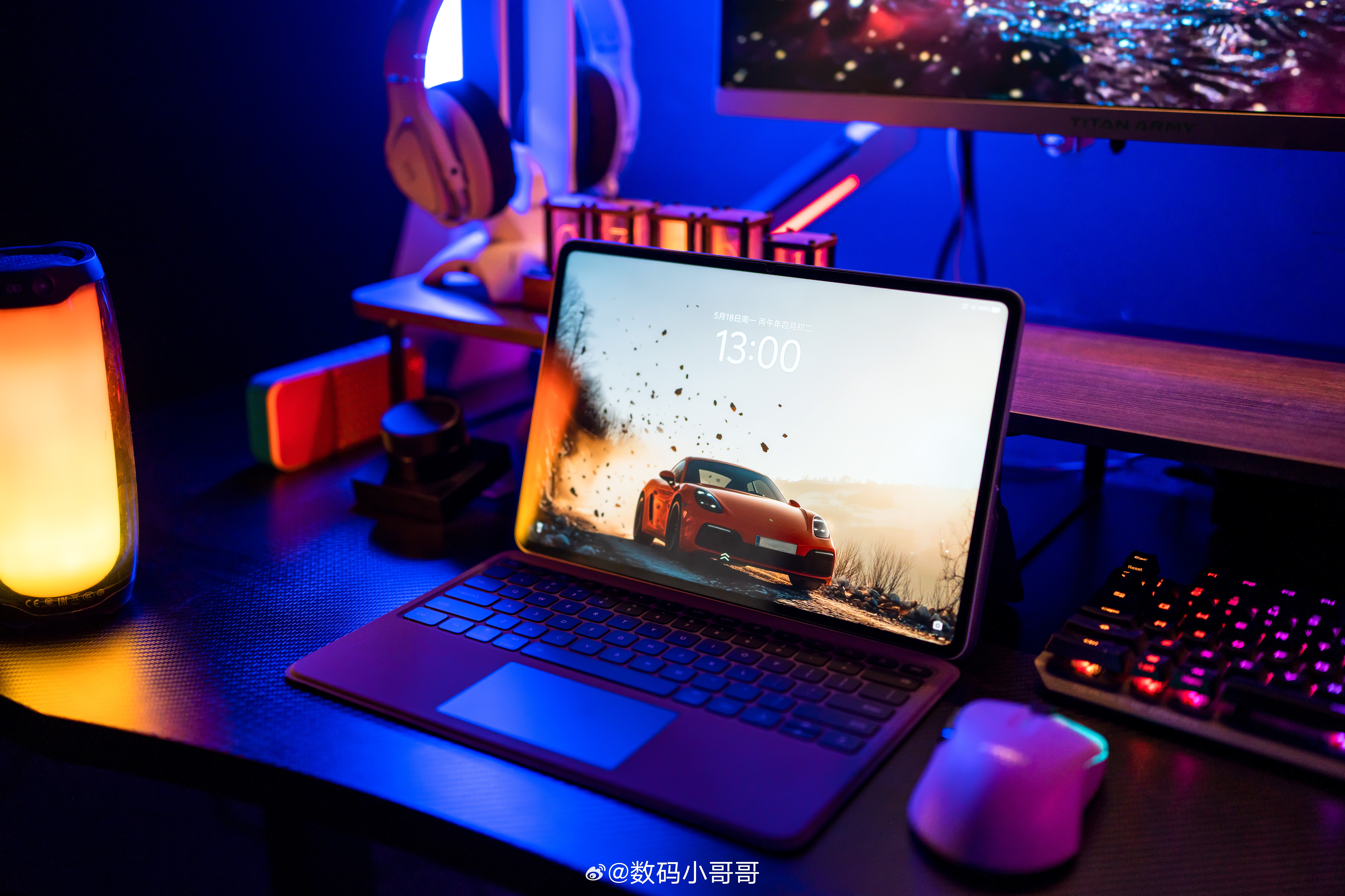 来一组电竞风格的iQOO Pad6 Pro～用4K大屏玩游戏是真的爽新机来了