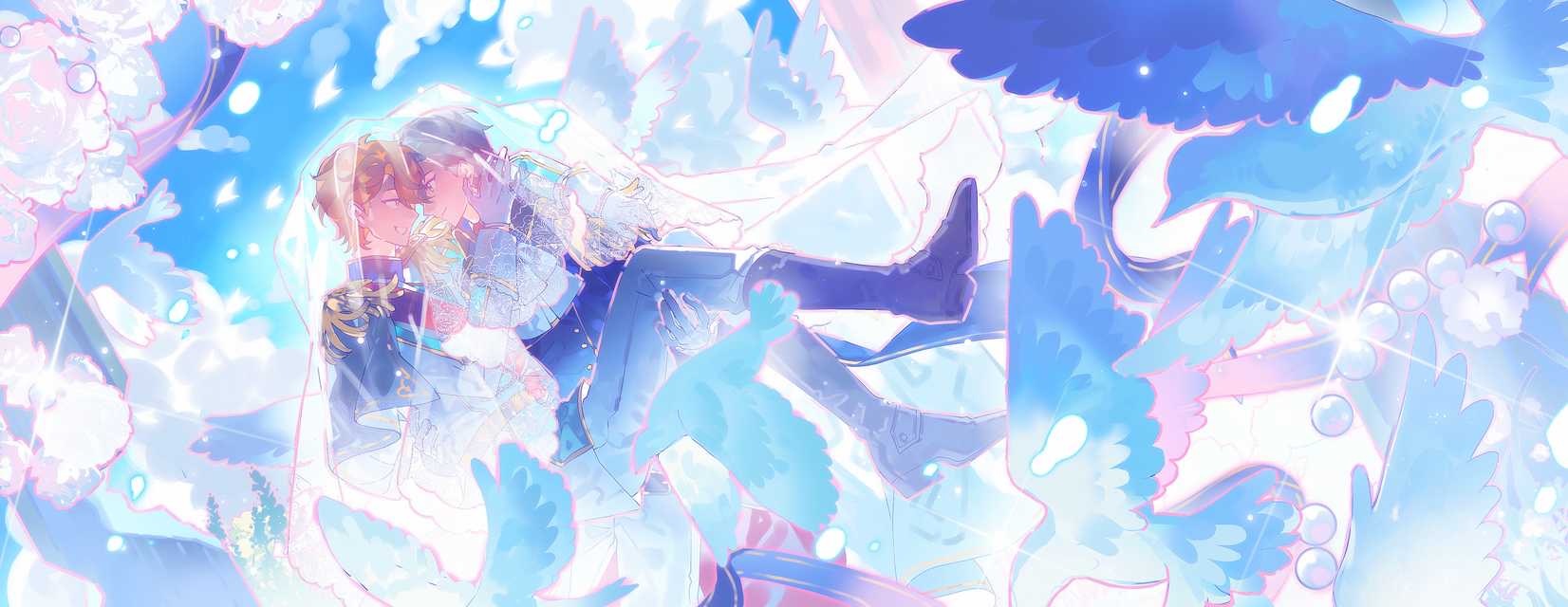 3335【恋那个什么洗衣店】七夕快乐！！为对方施展湊氏魔法吧❤️原作形象，衣服是