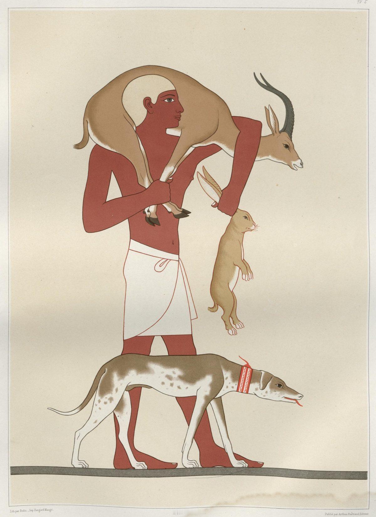古埃及底比斯墓地群（十七王朝）的壁画Return from the Hunt –