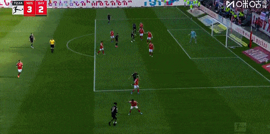 拜仁逆转美因茨，来欣赏一下奥利塞这脚仅有1%进球概率的内切射门！