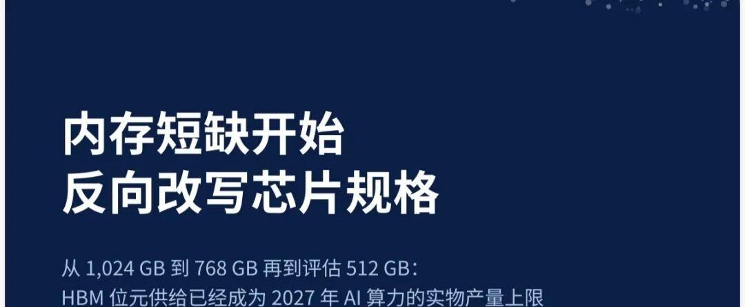 Rubin Ultra下调HBM配置，不是AI需求降温，而是供应瓶颈正在重塑产品