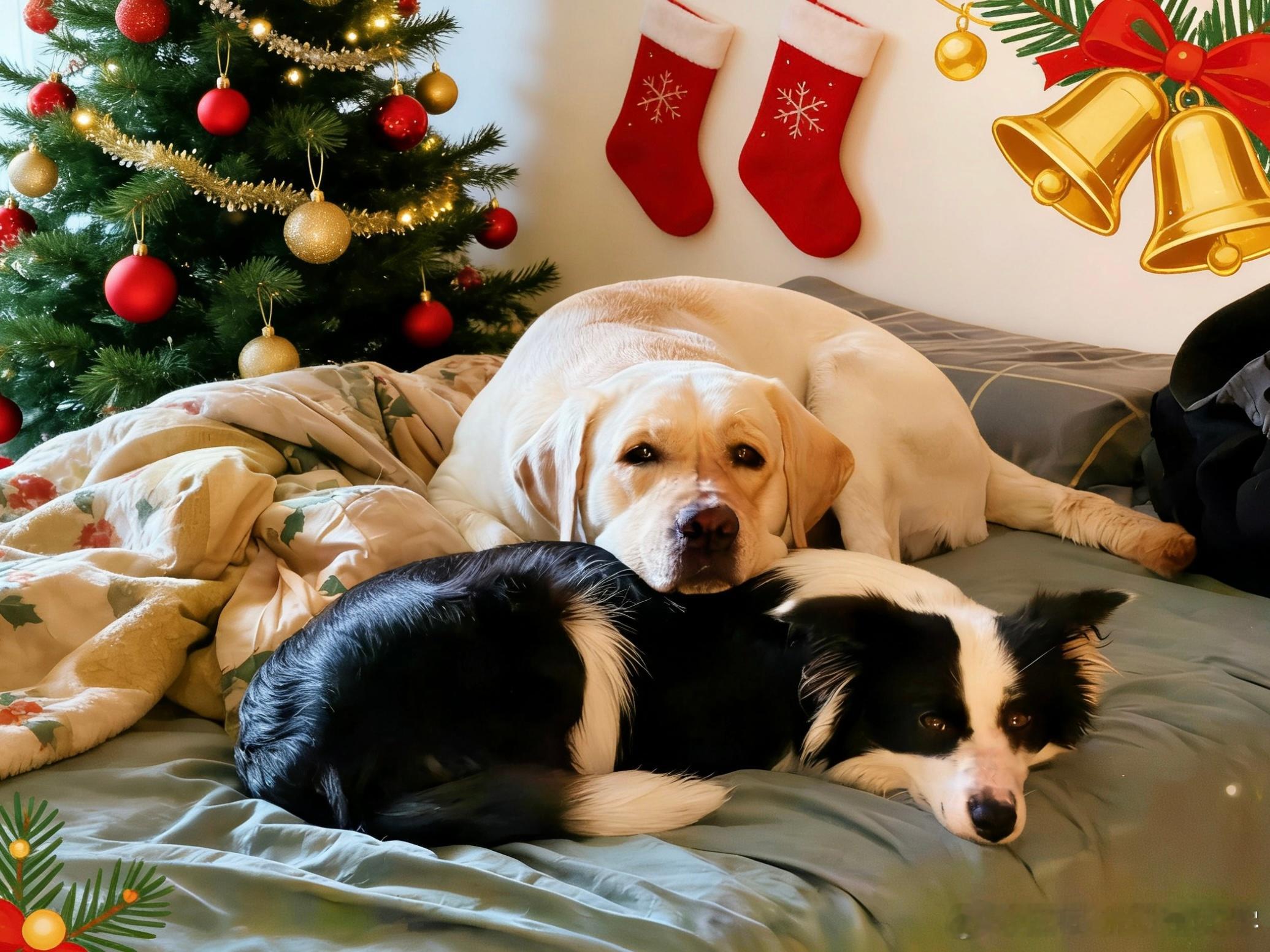 Merry X-mas！ 可爱小狗们叠叠乐 