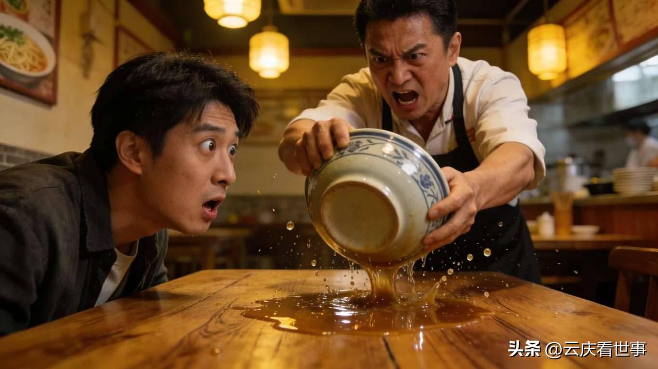 “太扎心”就因一句，面皮不劲道，老板当场把碗扣在桌上！

就因一句“面皮不劲道”