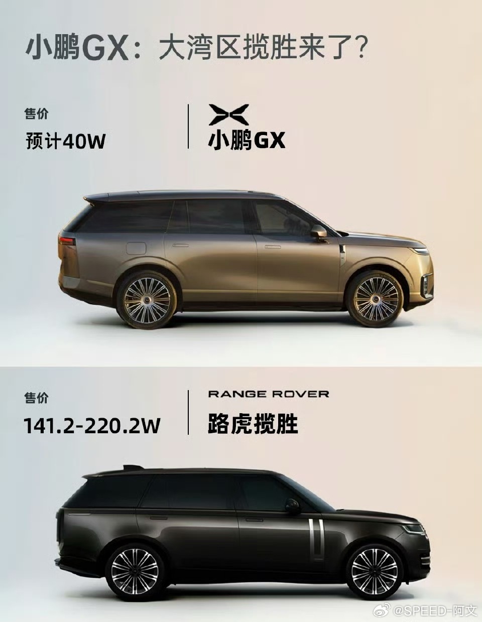 何小鹏官宣首款大六座suv小鹏gx大湾区揽胜来了大6座SUV、线控转向、具有L4