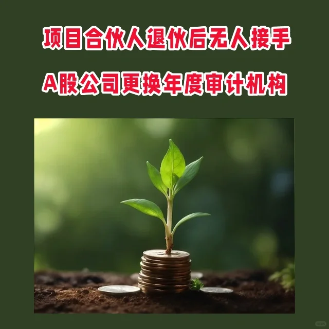 项目合伙人退伙后无人接手，A股公司换审