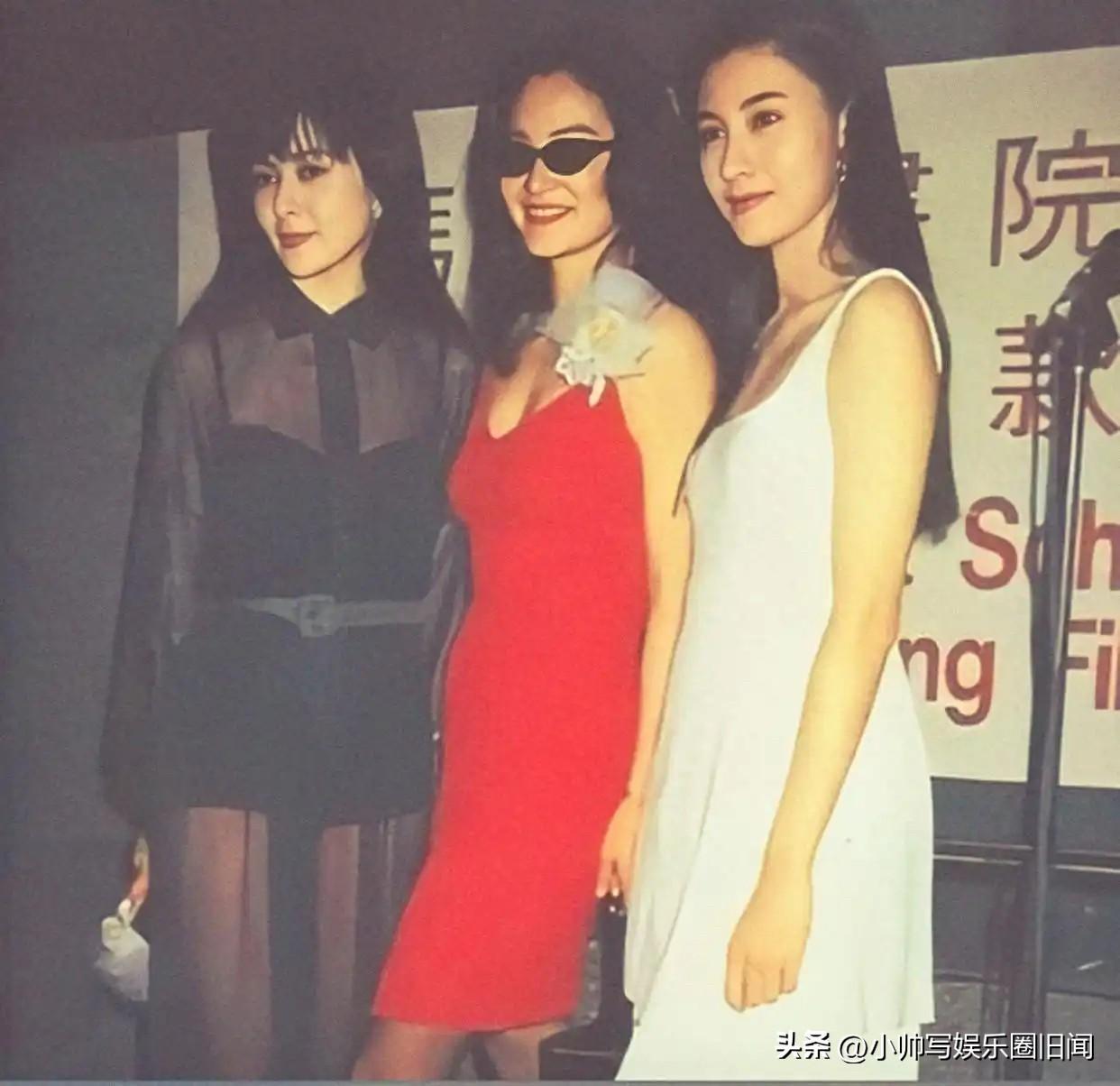 这张照片含“美”量严重超标，三位美女都曾入选过香港评选的“四大绝色”，她们是香港