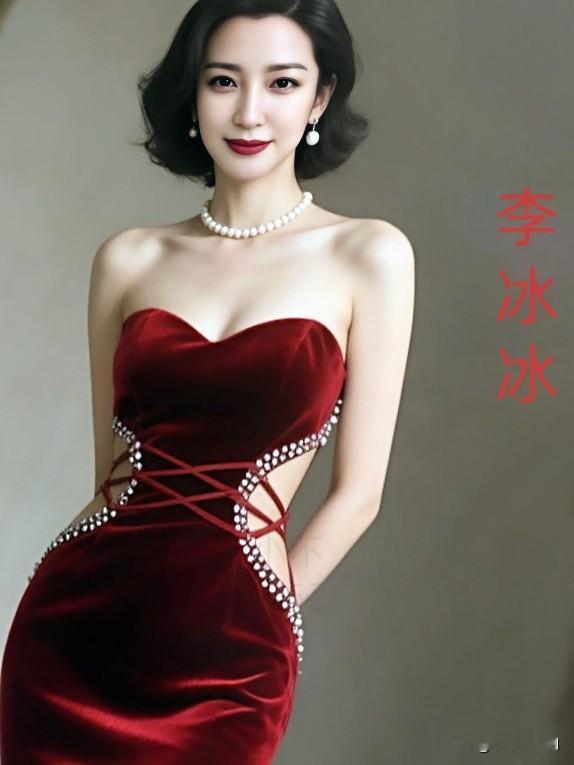 李冰冰红色礼服裙造型惊艳绝伦气质优雅性感妩媚让人眼前一亮  女明星 气质女明星 