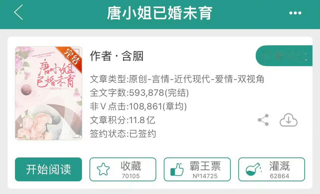 小说推荐：《唐小姐已婚未育》 作者:含胭简评：貌美清醒业务员vs高冷傲娇程序员，