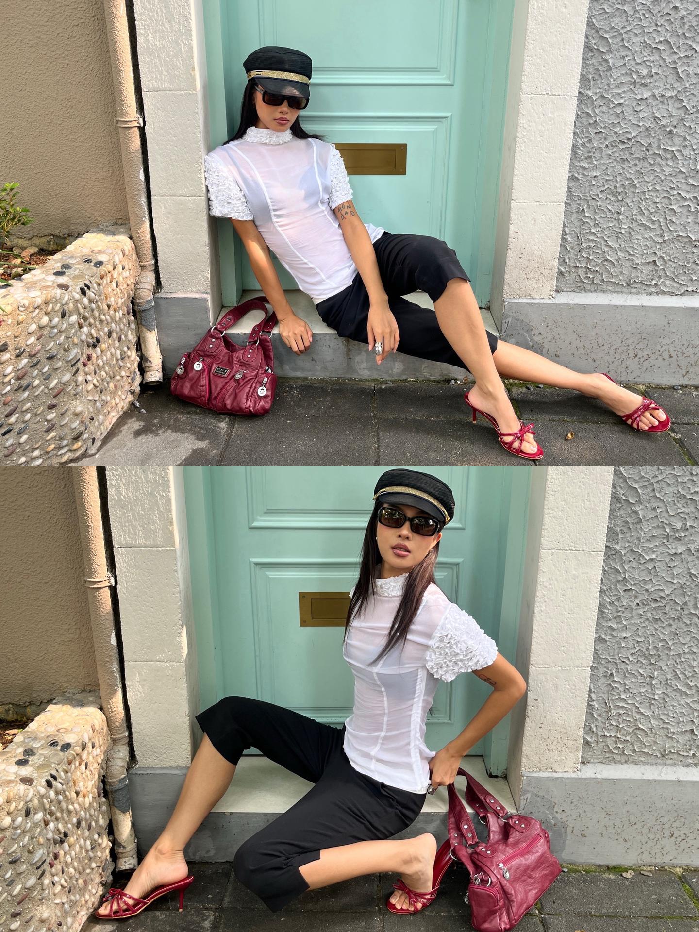 假期限定复古OOTD.