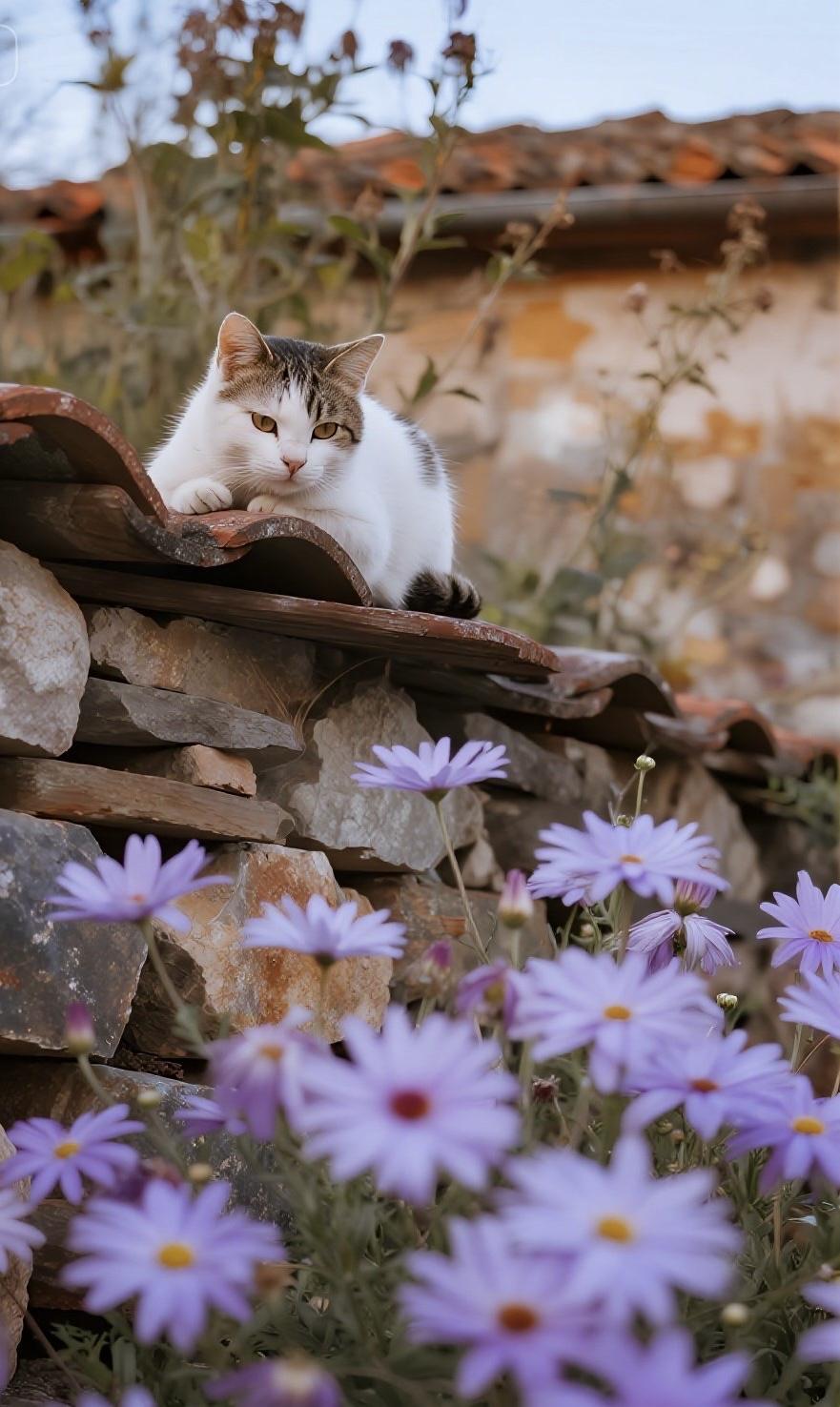 精美壁纸（695）🌈
📝古朴粗糙的石墙静静伫立，石块纹理粗糙，带着岁月沉淀的