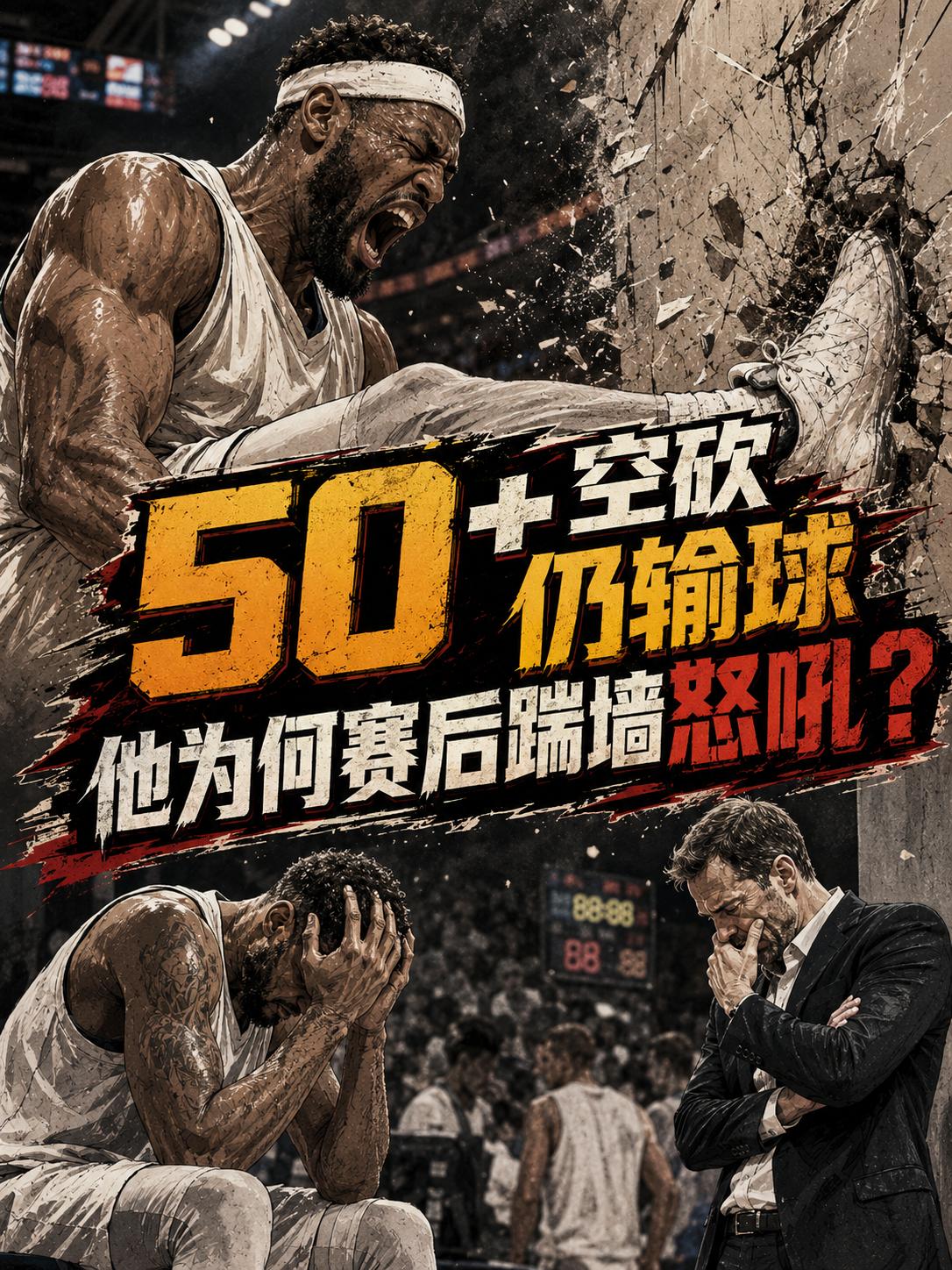 布朗为何在赛后踹墙怒吼？为何他的声音之中充满了不甘？为什么他砍下了50+的超神战