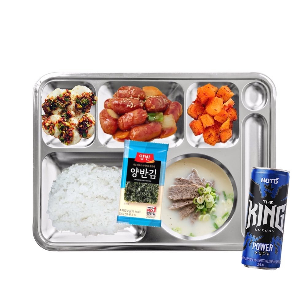 260907 入伍 D - 273 🩵东营的早餐🍽️米饭牛骨浓汤香肠炒蔬菜调