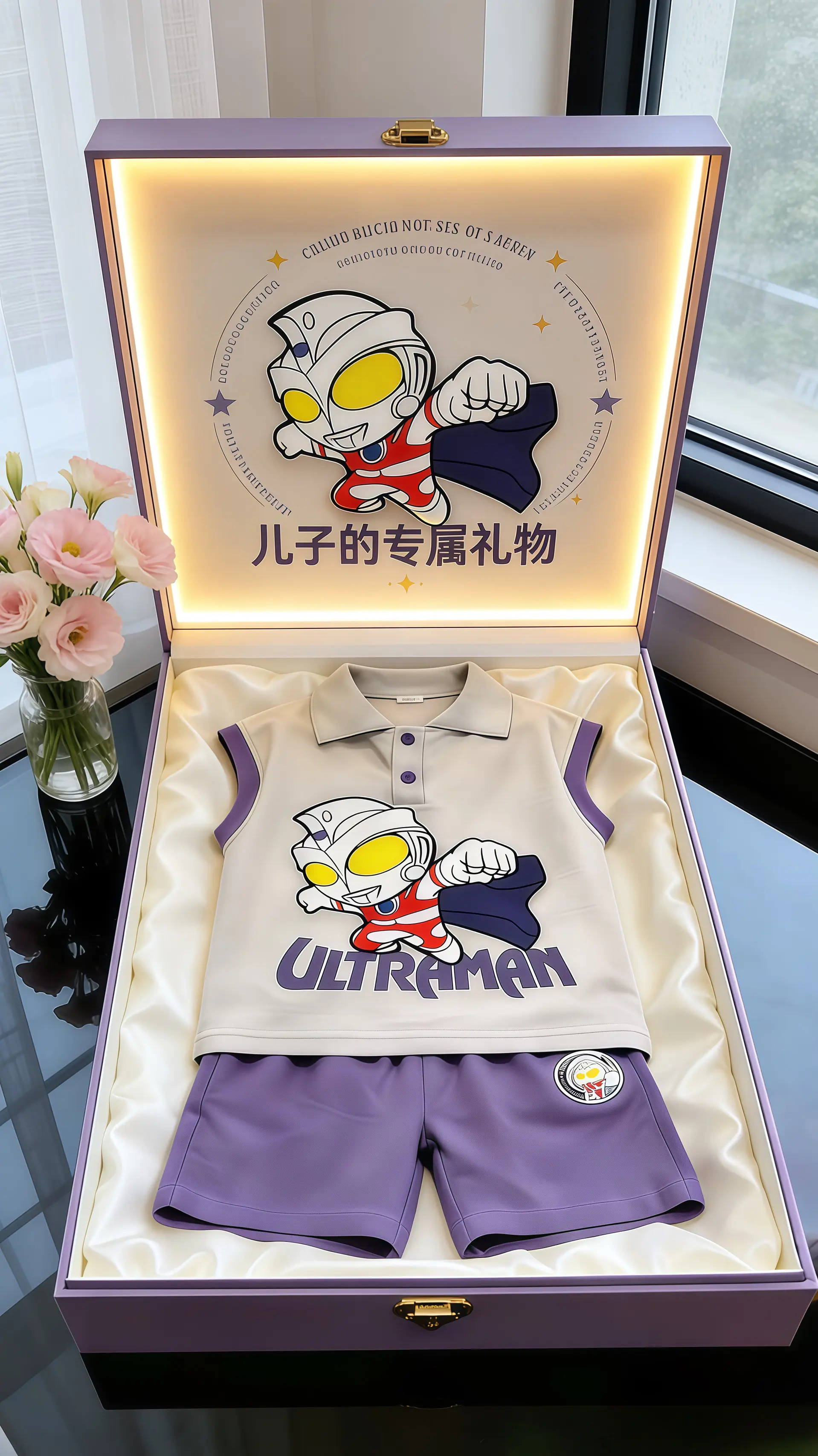 男宝穿搭 奥特曼男童套装 哪个奥特曼是你的光 我就是这条gai最亮的仔...