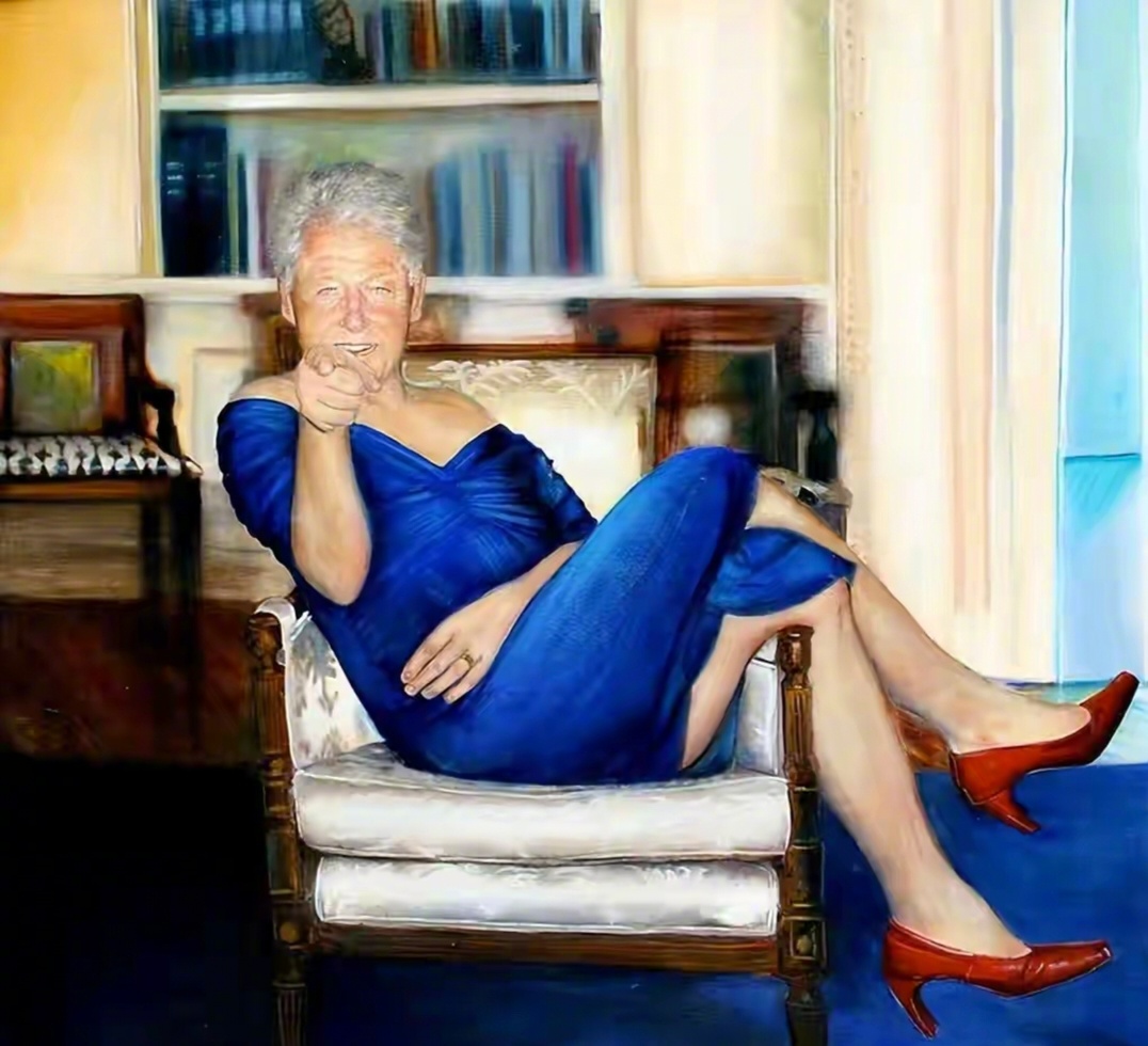 克林顿与2女子大尺度照片曝光 美国政坛这些老登们，一个比一个突破下限。克林顿与川