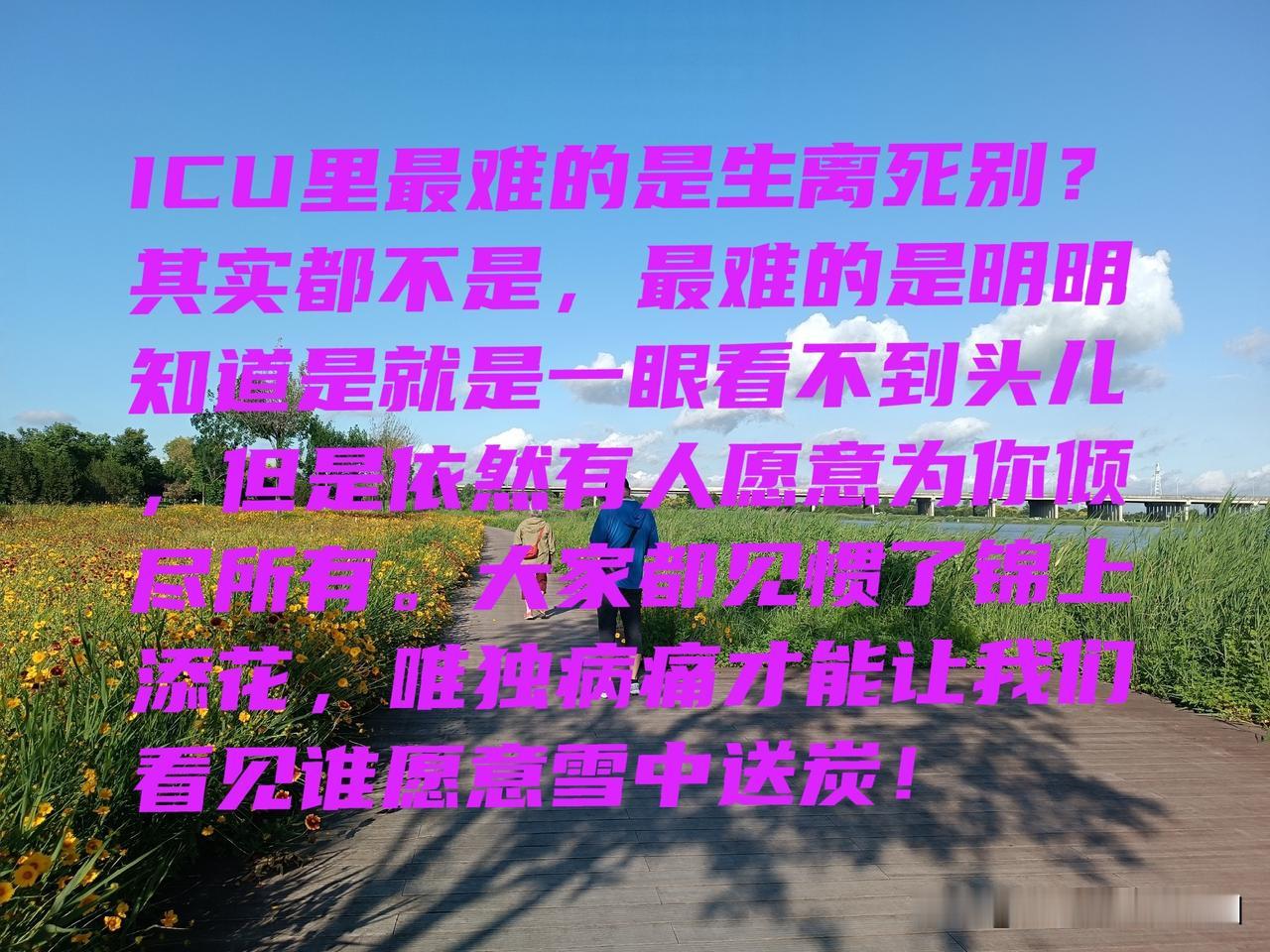 一对母子的对话：
“儿子，妈老了，有退休金好还是有存款好？”
“有退休金，你生病