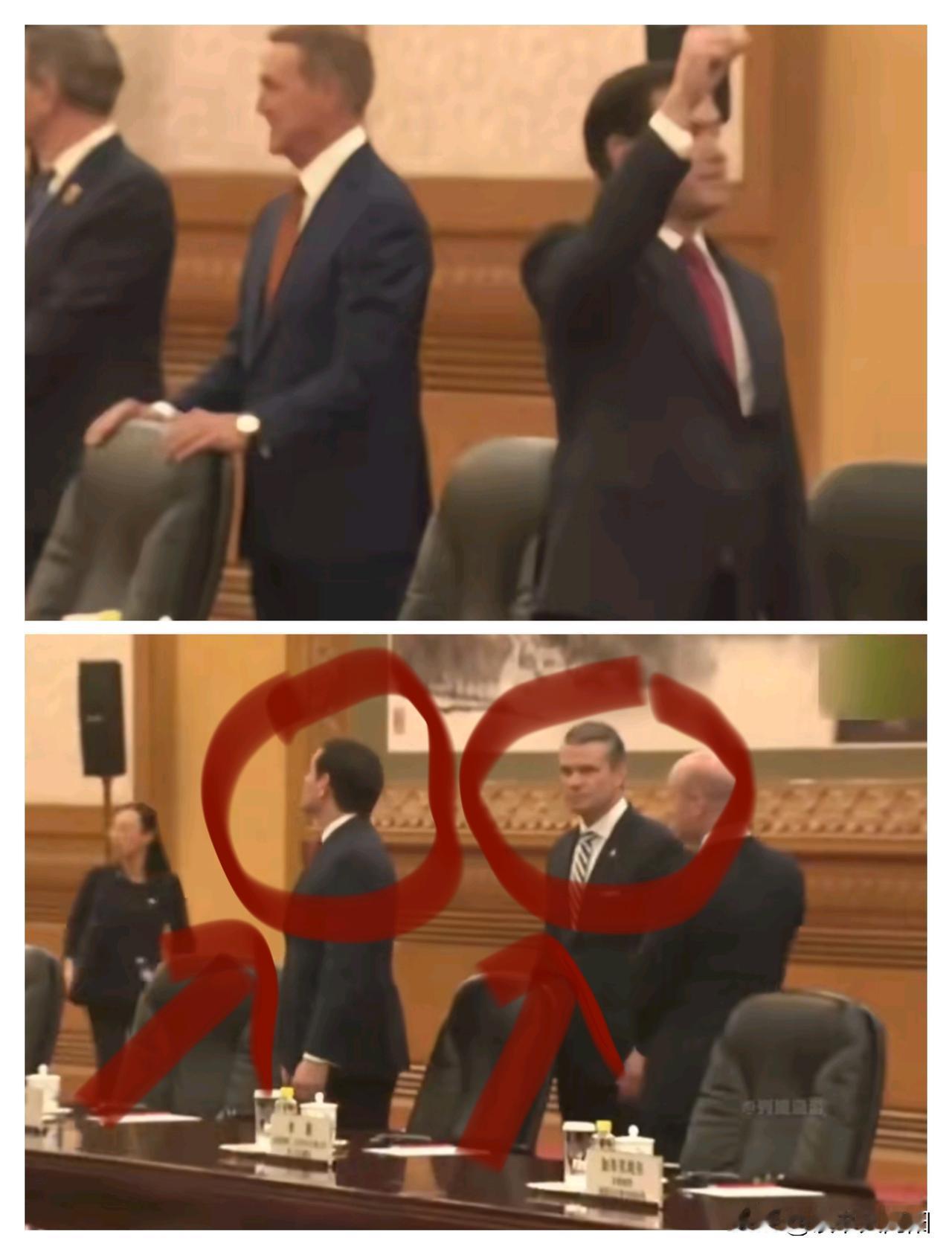 鲁比奥为啥能被人民大会堂的天花板吸引！这就是文艺青年和一介武夫的区别！
你看鲁比