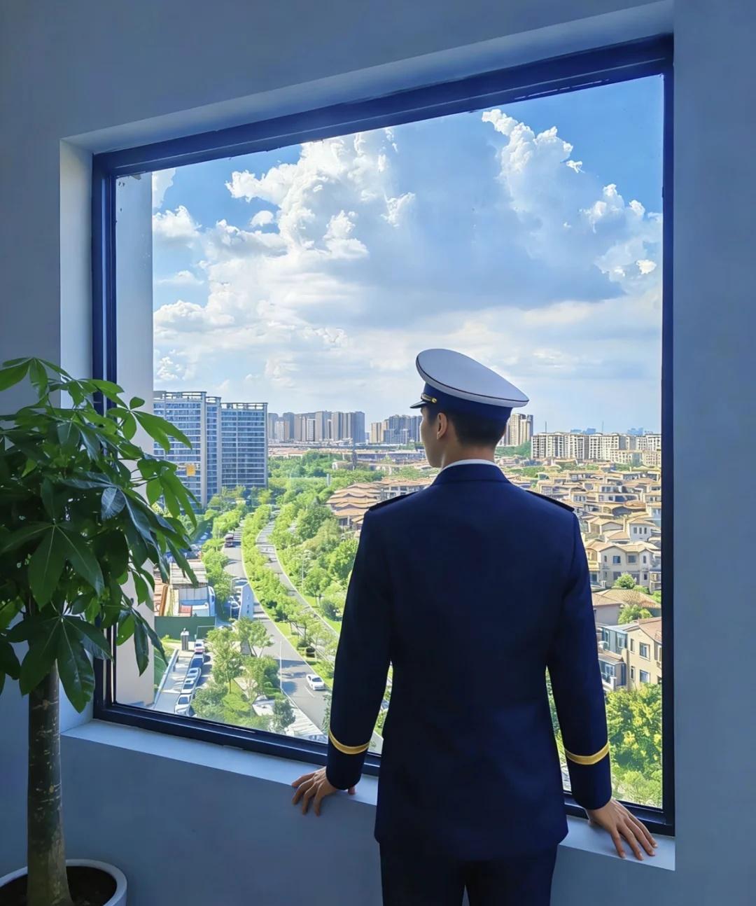 蓝朋友的日常，抬头便是风景与担当💙火焰蓝 我心中的火焰蓝 日常 消防员