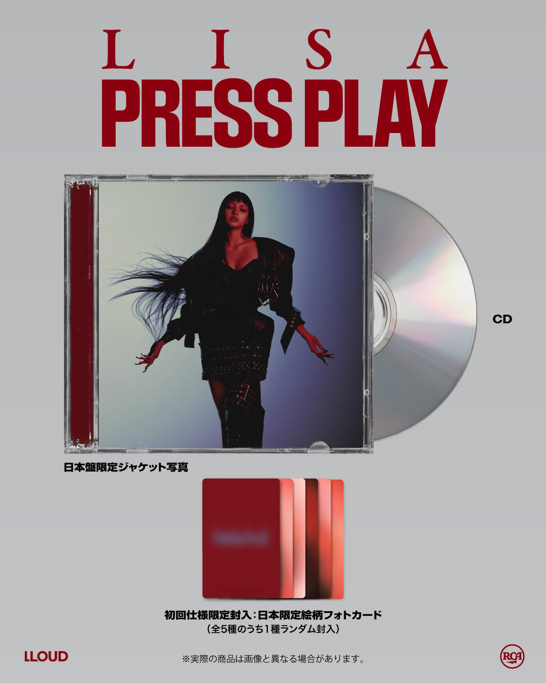 LISA【PRESS PLAY日版cd】下单渠道：dg（上次买AE的靠谱负责日代