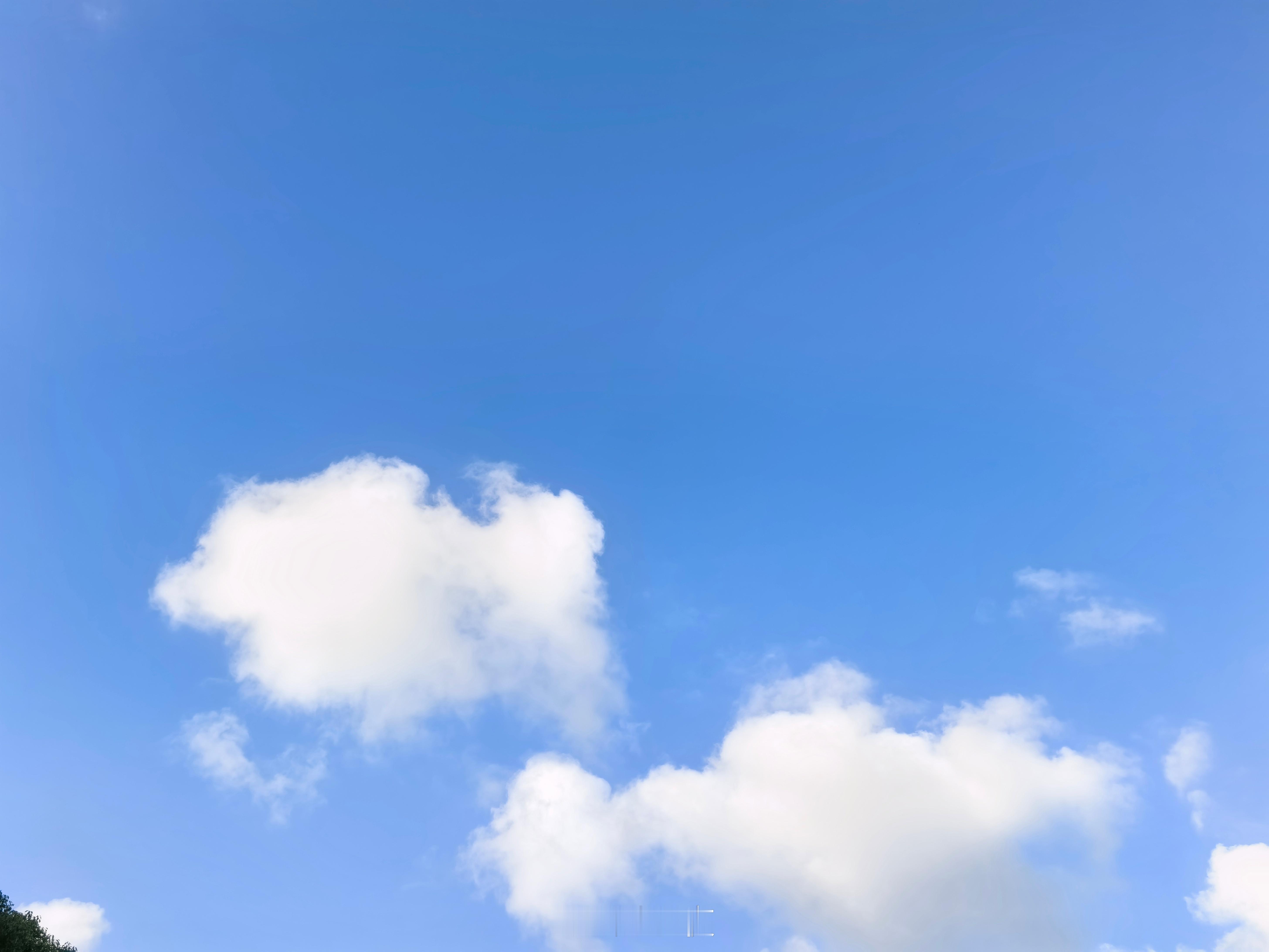 台风来临前杭州的天空上海和杭州一样，台风来临前带来了天空久违的蓝天白云☁ 上海