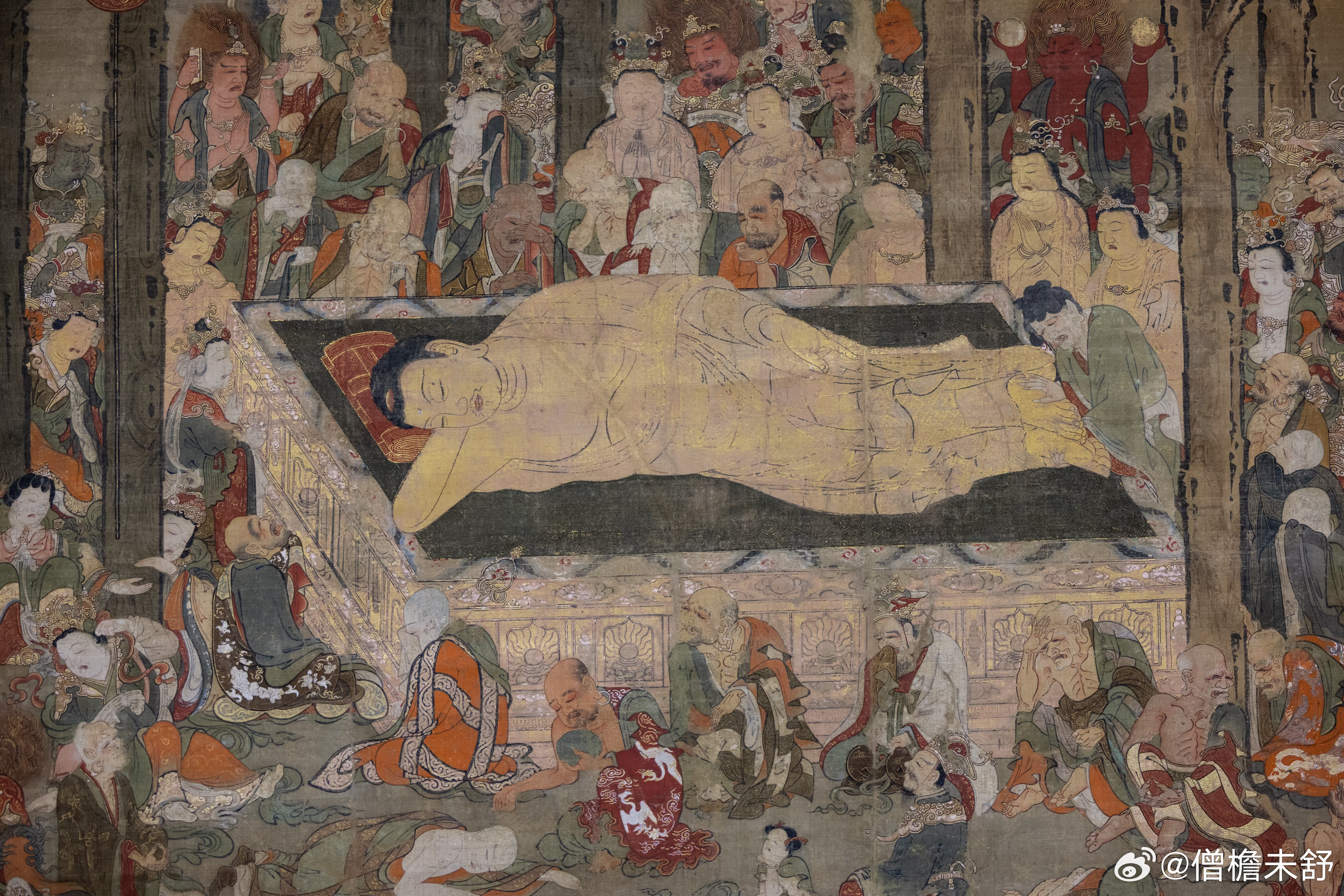 禅寺遗珍｜释迦涅槃图（14世纪） 