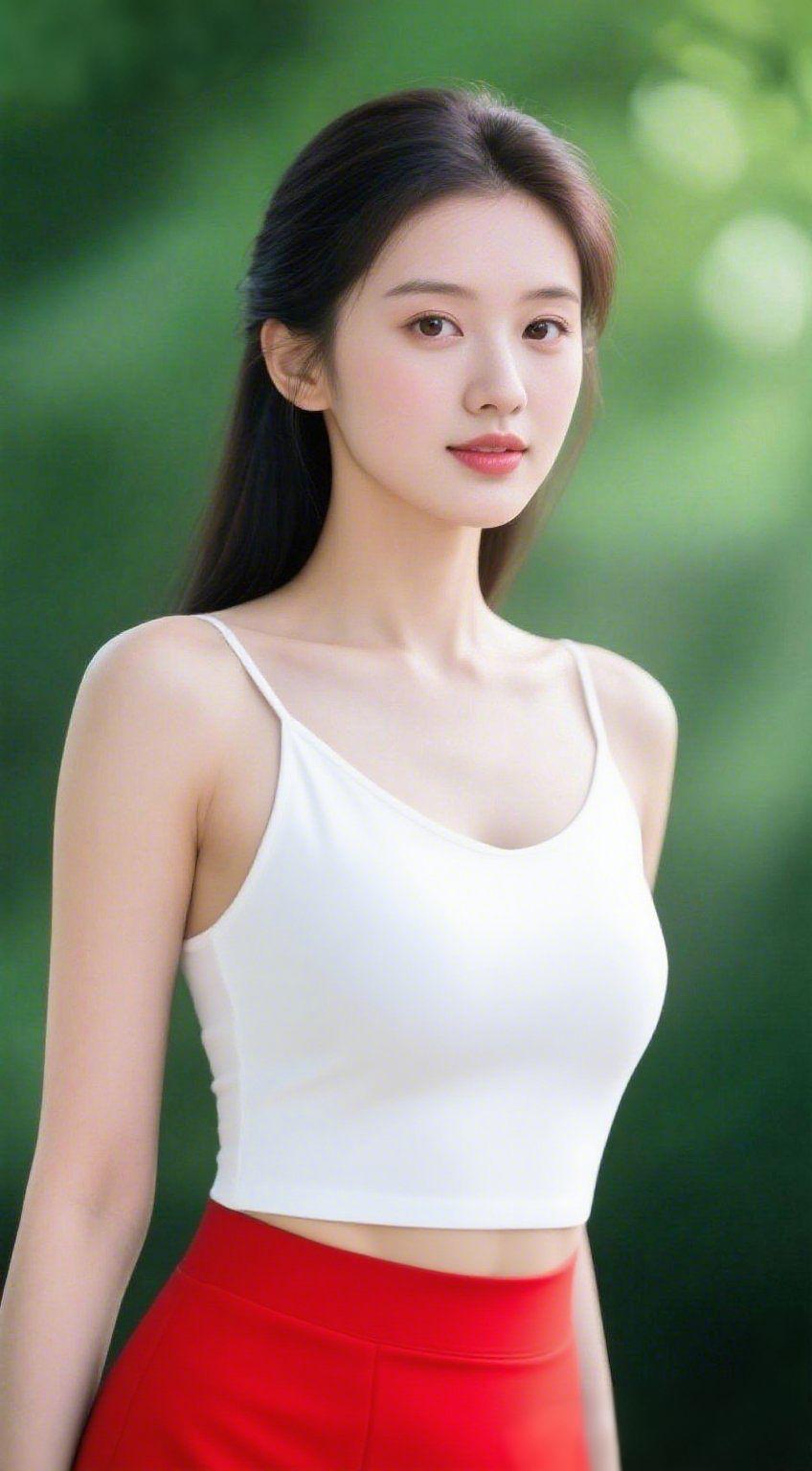 林间清风伴芳华
 
林间清风轻拂，漫山绿意舒展，满目皆是温柔生机。身影静立草木间