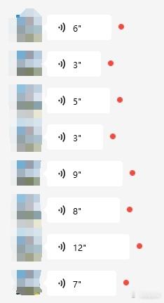 现在微信遇到这种发一串短语音的，都不想点开。 ​​​