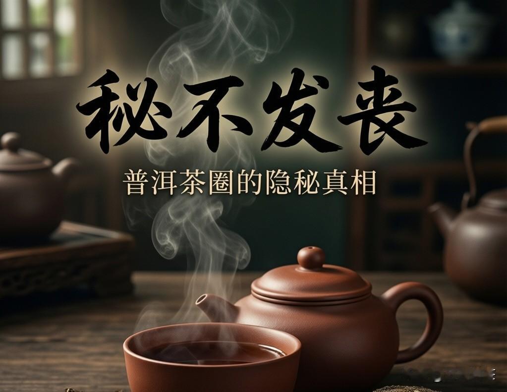 普洱茶圈里的“秘不发丧”，究竟在掩盖什么？

当下的普洱茶，充斥着一种诡异的气氛