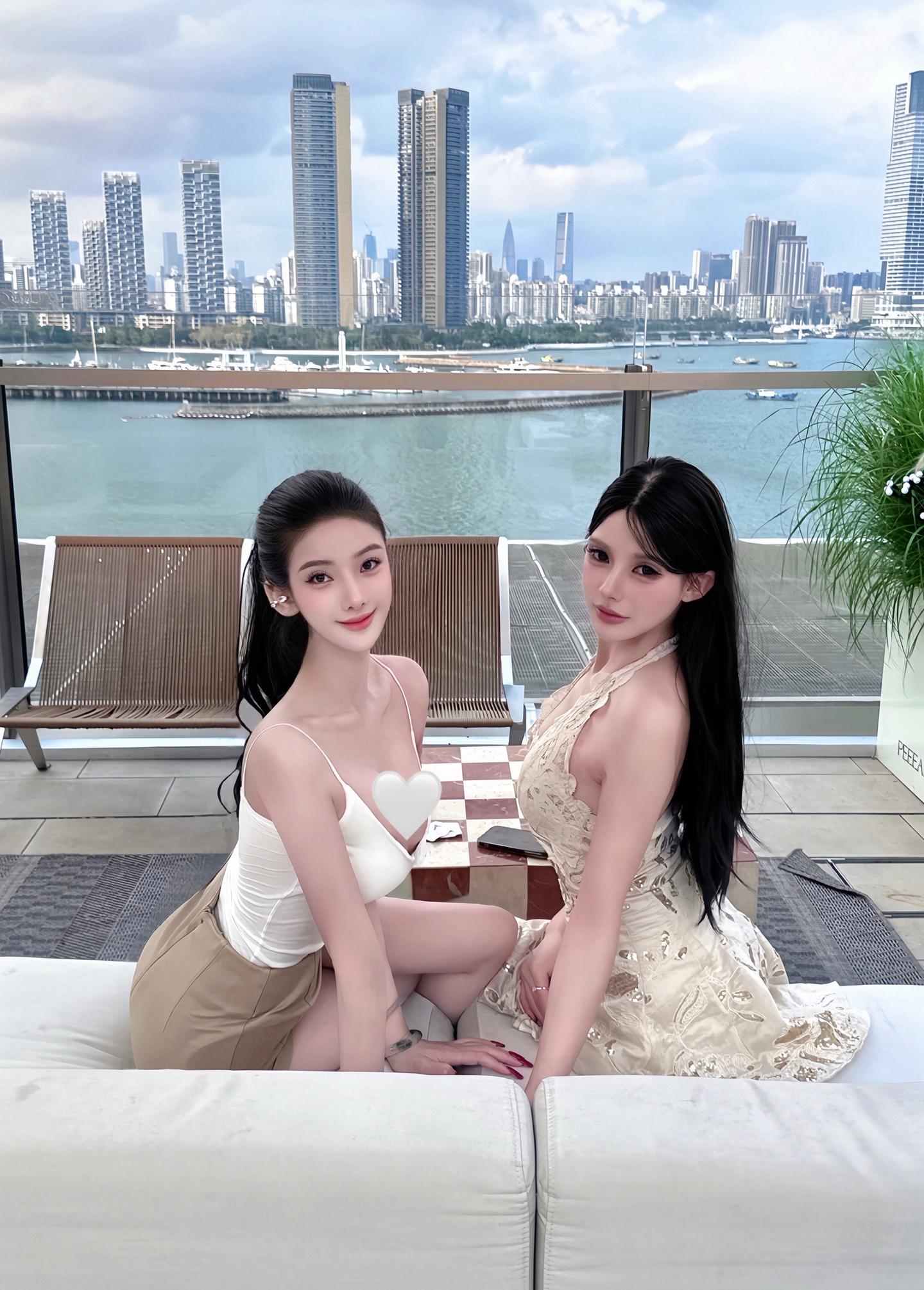 海边 朋友 晚风🤍