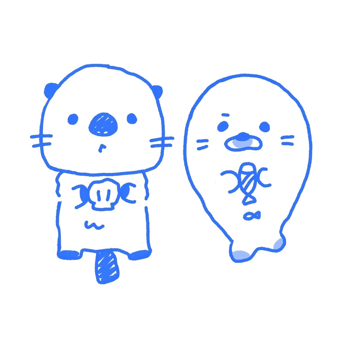 🦦与🦭 