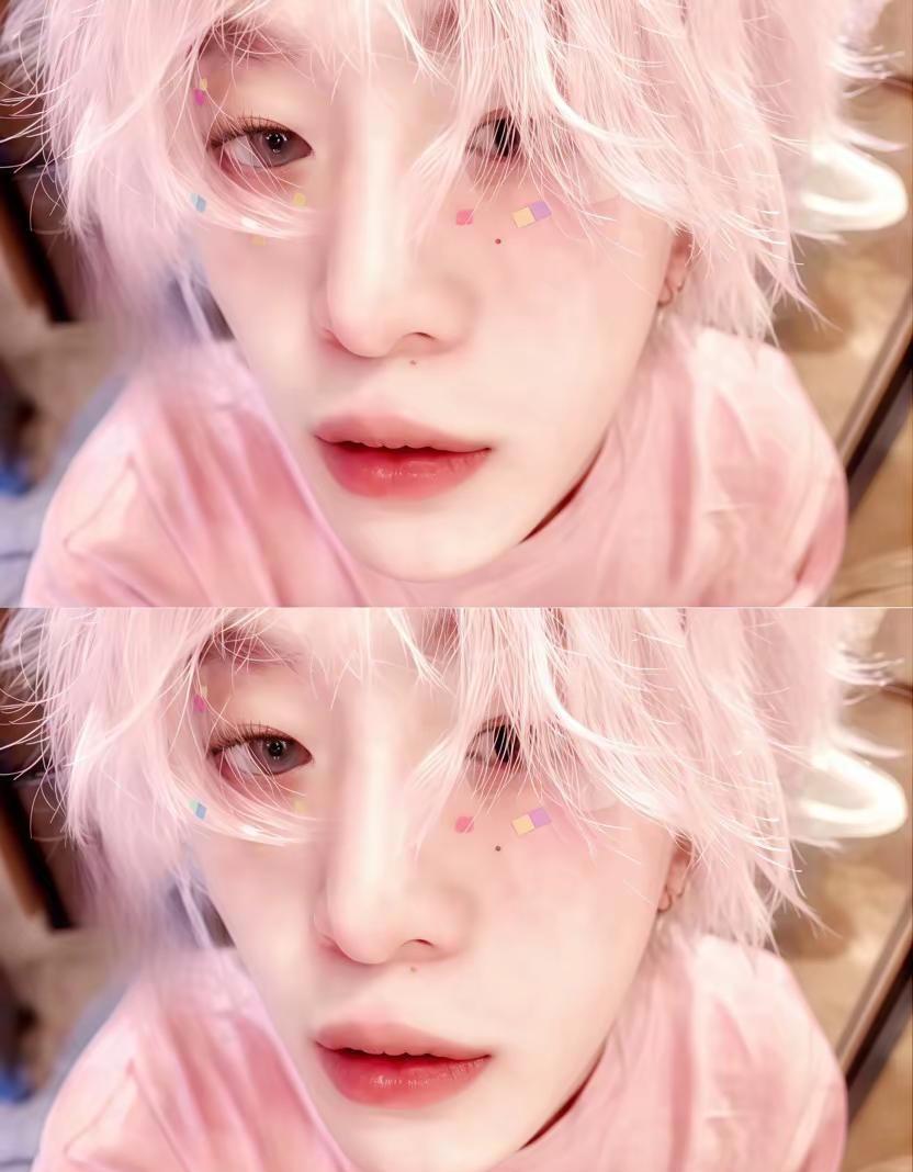 粉红色长发迷人的嘴唇范丞丞waso有范 @范丞丞