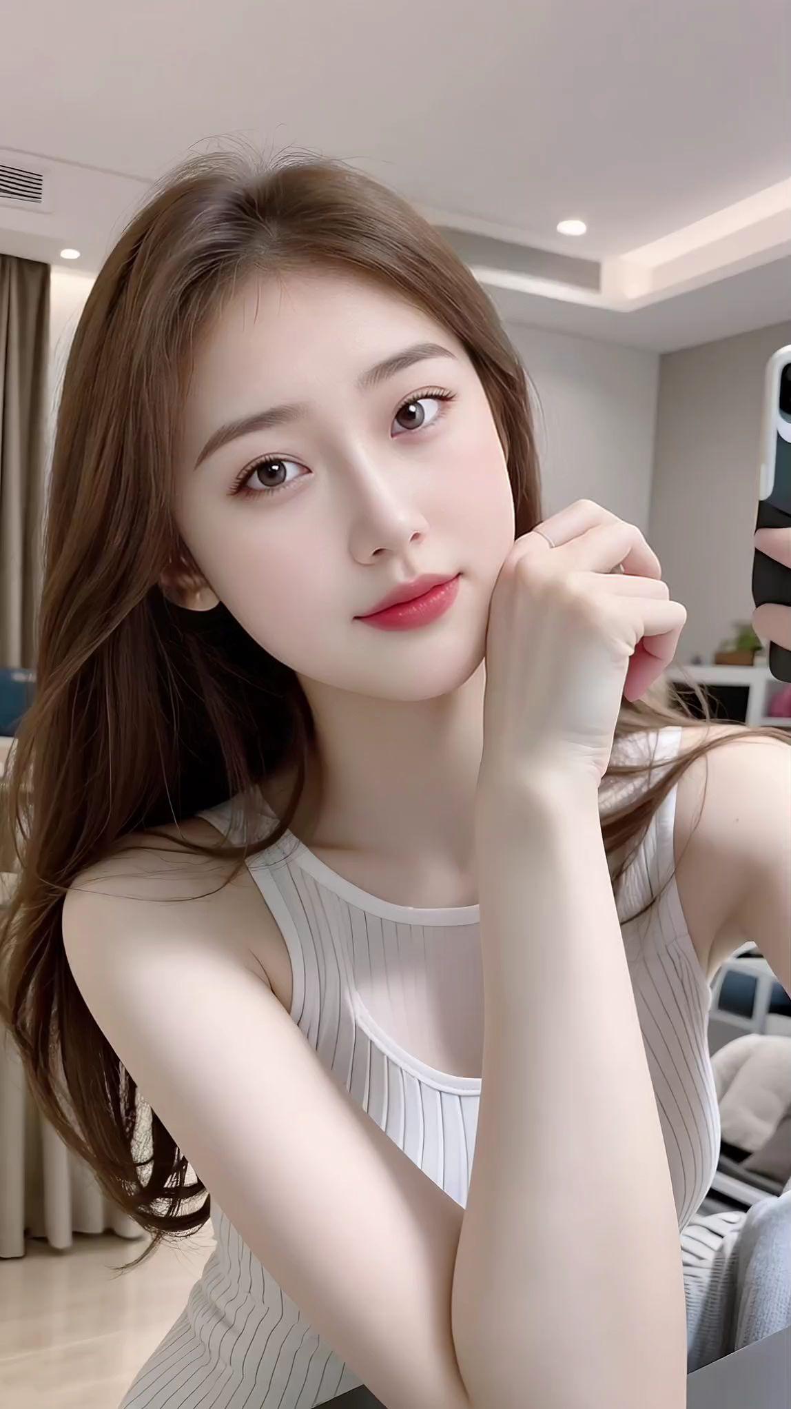 清纯甜美 气质穿搭 甜美女生 肤白貌美