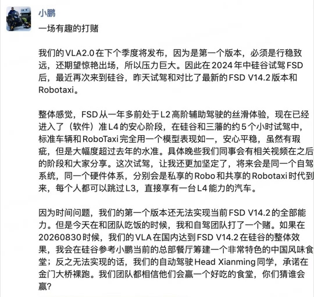 看到吹智驾的一律当成传销，倒不是不相信科技，这种性命攸关的东西应该一步一个脚印。