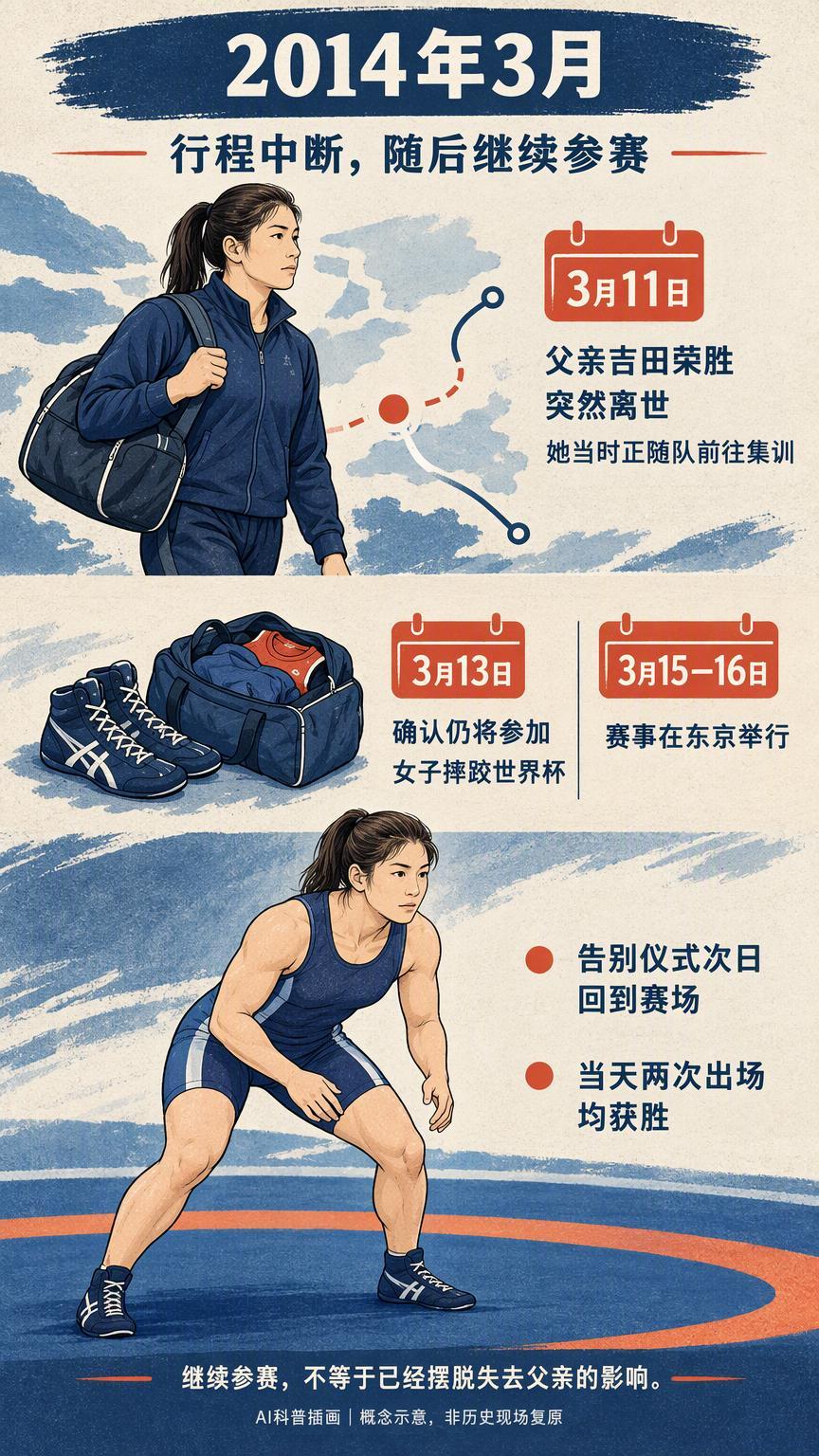 父亲兼启蒙教练离世半年多后，吉田沙保里怎样完成亚运四连冠？吉田沙保里丧父半年多后