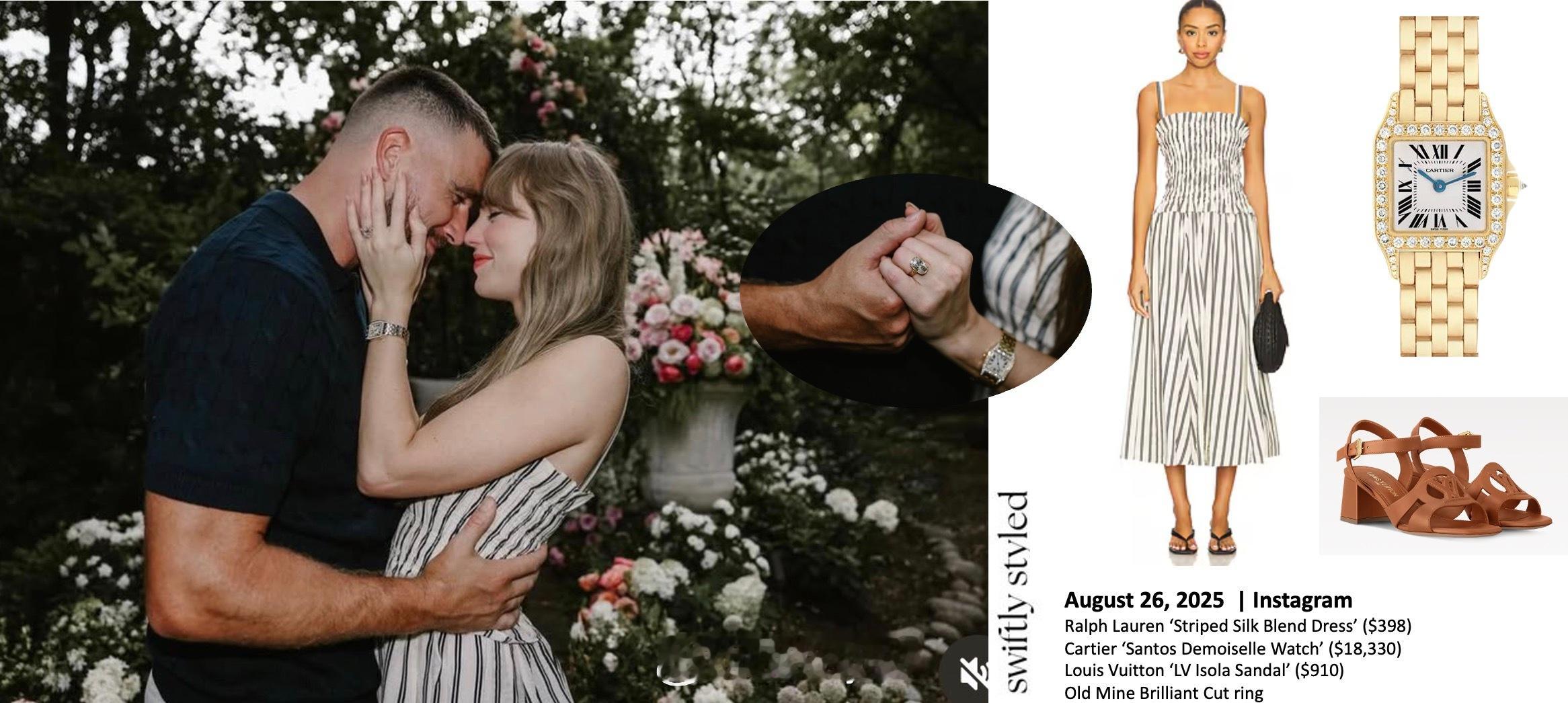 Taylor Swift & Travis Kelce 订婚照：连衣裙 | Ra