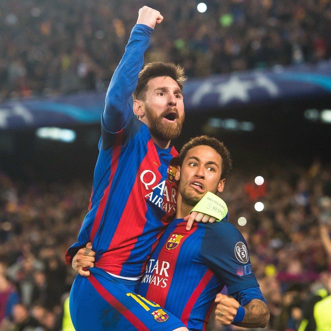 巴萨晒欧冠对阵巴黎的记忆……#梅西[超话]##巴萨vs巴黎# ​​​