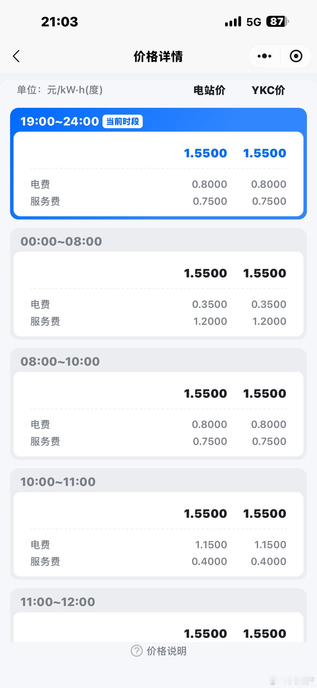 国庆期间，充电单价也涨了，天塌了 ​​​