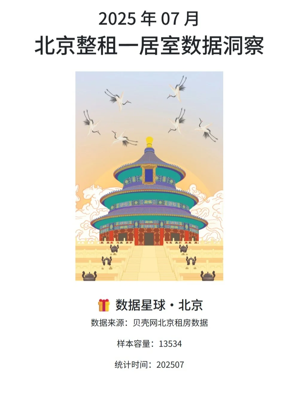 2025 年 07 月|北京整租一居室数据洞察