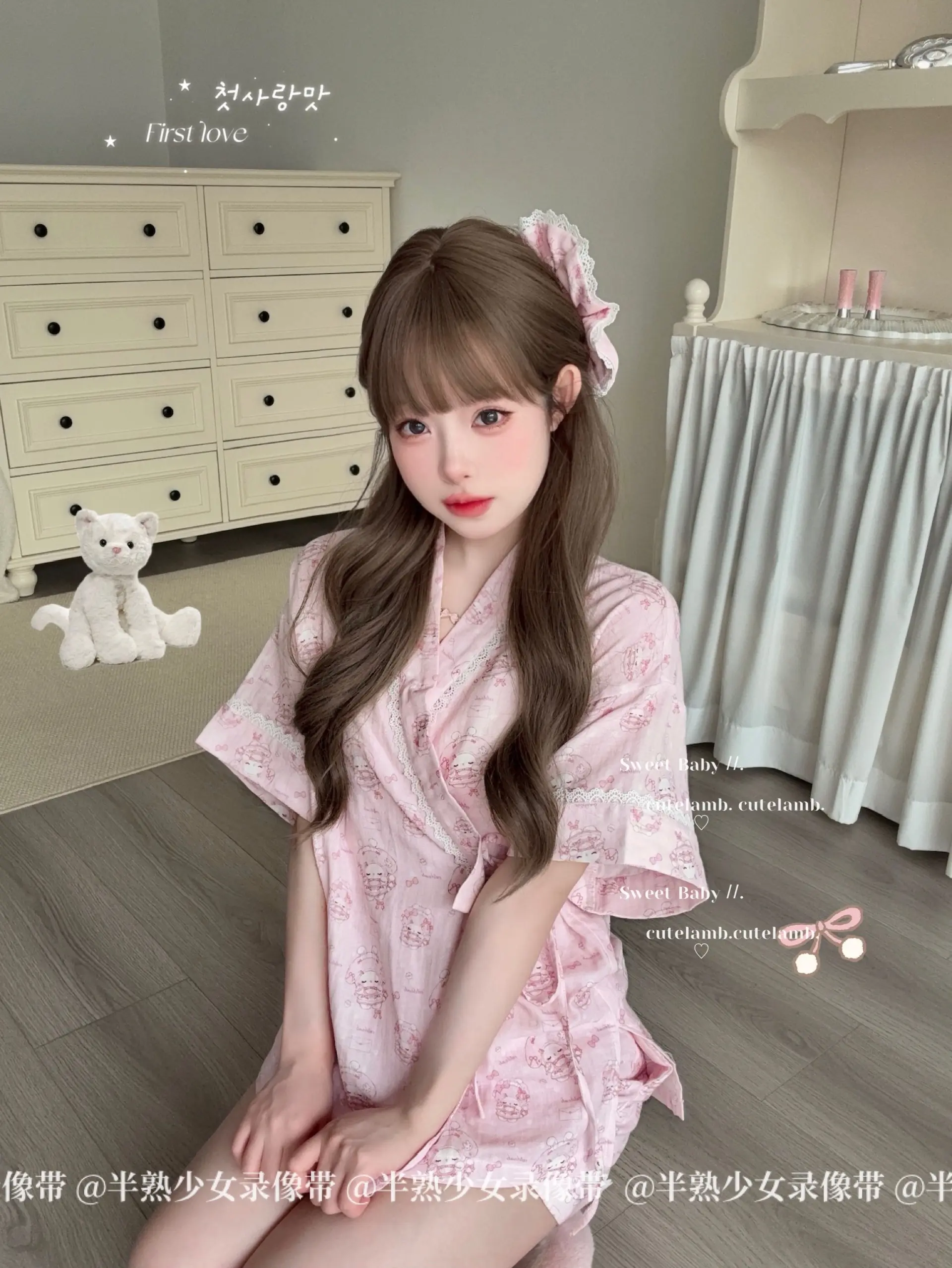 萌萌和风睡衣 宝宝喜欢长袖还是短袖。