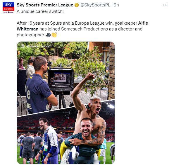 热刺前门将从CCTV5到CCTV6 一次独特的职业转型！在托特纳姆热刺效力16年